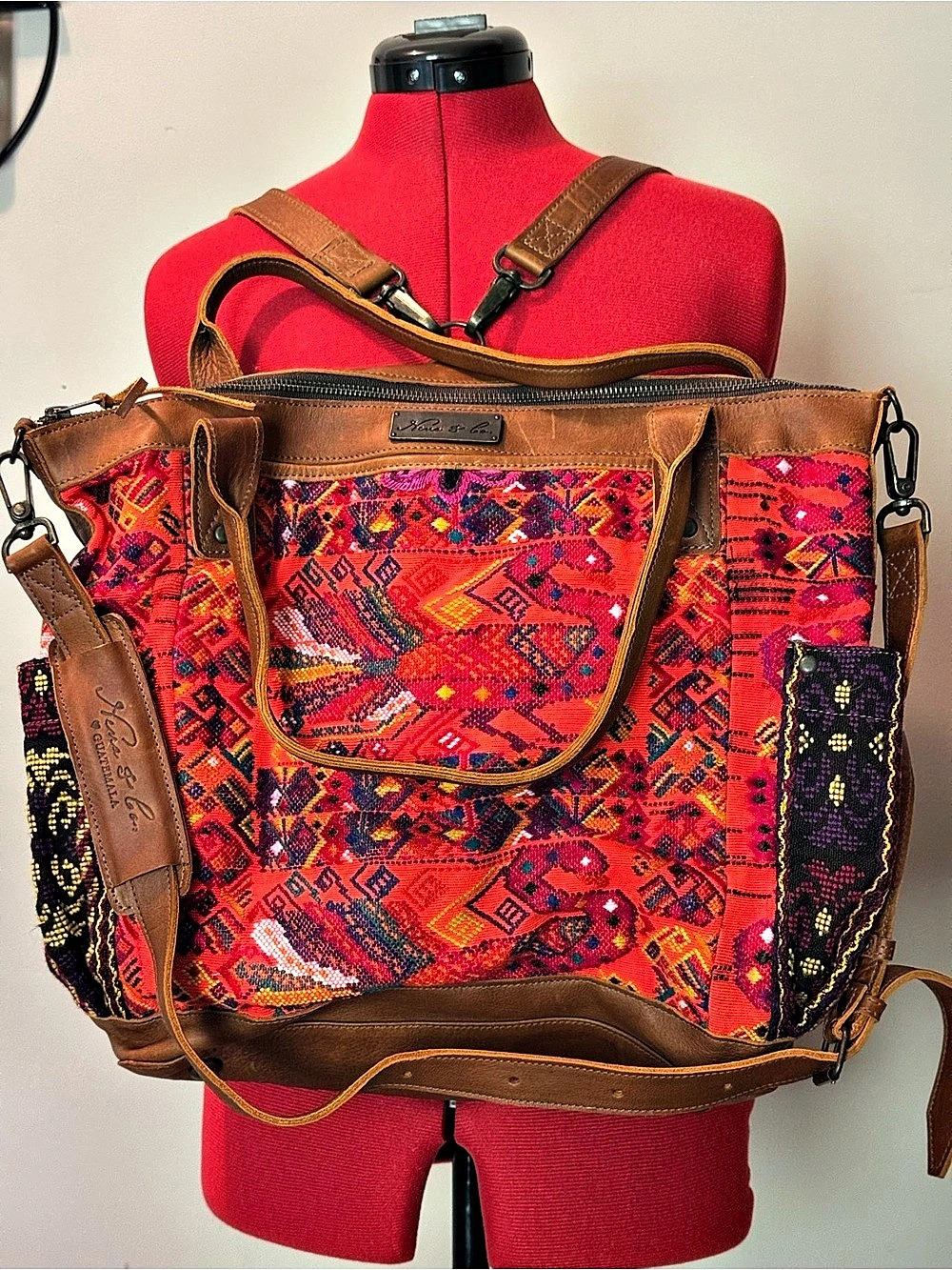 Nena & Co. The Perfect Bag Geometric Textile Backpack
